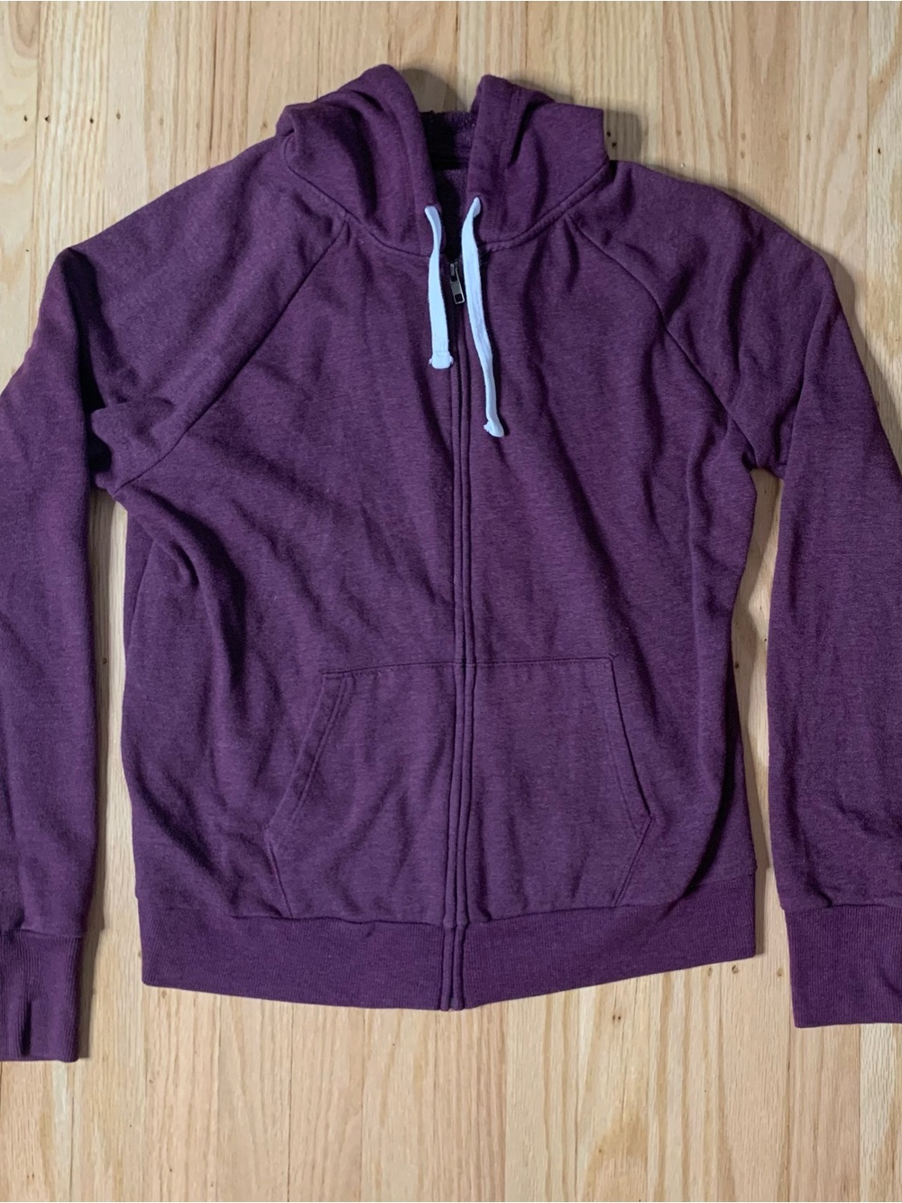 SO Plum Favorite Zip Up Hoodie with Thumb Holes